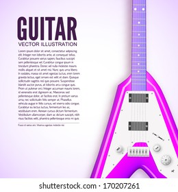 guitar background concept. Vector illustration