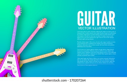 guitar background concept. Vector illustration