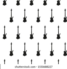 guitar background Seamless. music background vector black 