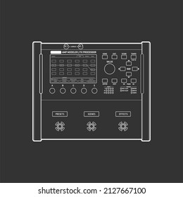 guitar and bass effect and amp processor 