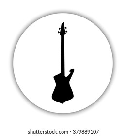 Guitar  - black vector icon
