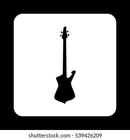 Guitar -  black vector icon