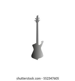Guitar -  black vector icon