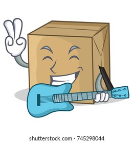 With guitar cardboard character collection