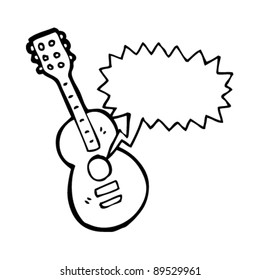 guitar cartoon