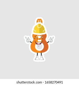 caricaturas de guitarra diseño con sombrero de construcción