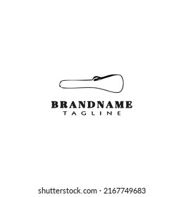 guitar case logo icon design template modern vector illustration