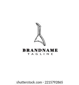 guitar case logo icon design template modern vector illustration