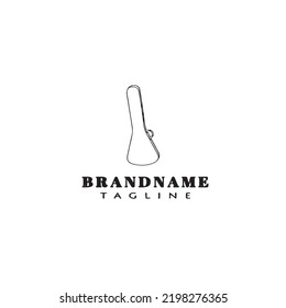 guitar case logo icon template modern vector illustration