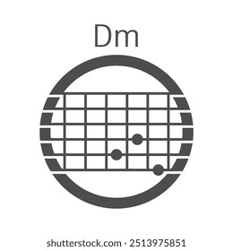 Guitar chord icon design template