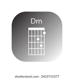 guitar chord icon vector template illustration logo design