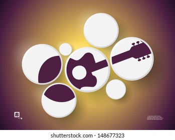Guitar in circles