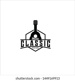 Guitar Classic Festival Emblem logo design inspiration