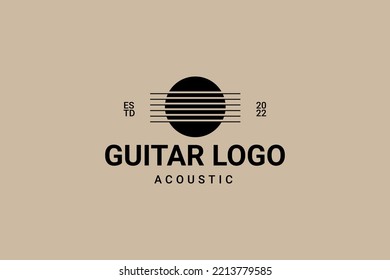Guitar Classic Logo Design Template