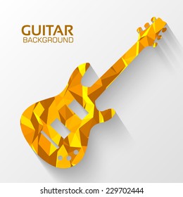 Guitar classic polygonal concept