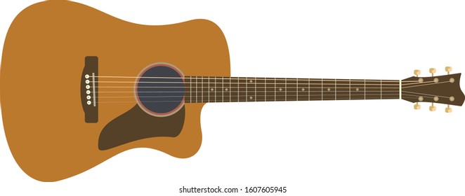 Guitar classic vector acoustic music