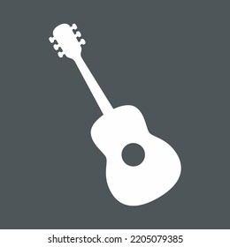 Guitar classical electric acoustic musical instrument vector illustration cut svg