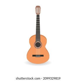 Clásico de guitarra. Ilustración vectorial.