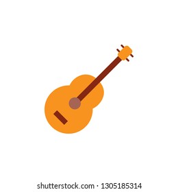 guitar color icon from Brazilian carnival set