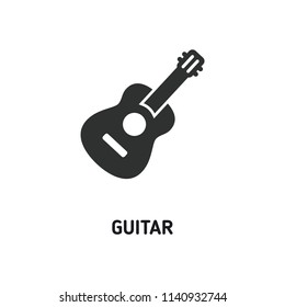 Guitar creative icon. Simple element illustration. Guitar concept symbol design from camping collection. Can be used for web, mobile and print. web design, apps, software, print