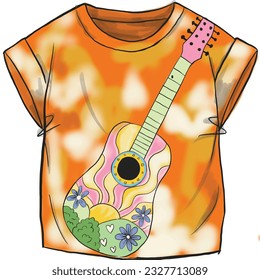 Guitar design. Tshirt design and more
