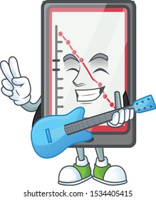 With guitar down chart vertical tablet for report.