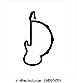 Guitar and drum logo suitable for anything design and advertising