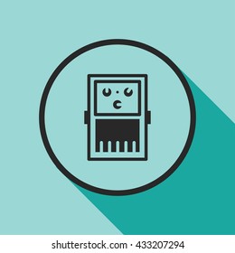 guitar effect pedal icon. guitar effect pedal sign