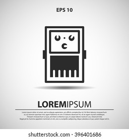 guitar effect pedal icon. vector illustration