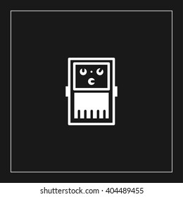 guitar effect pedal icon. guitar effect pedal vector illustration