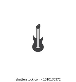 Guitar electric music instrument icon vector
