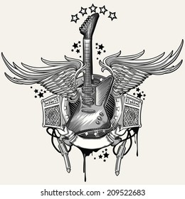 Guitar emblem