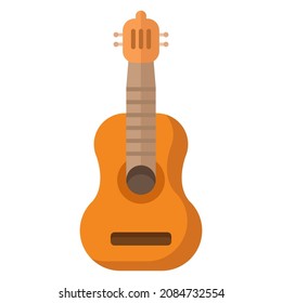 guitar flat clipart vector illustration
