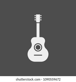 Guitar flat vector icon
