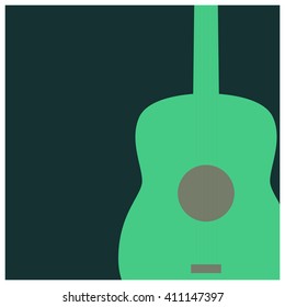 Guitar (Flat Vector Illustration Design)