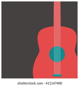 Guitar (Flat Vector Illustration Design)
