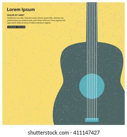 Guitar (Flat Vector Illustration Design)