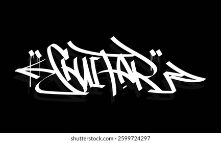 GUITAR graffiti tag style design
