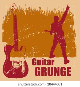 Guitar Grunge Background