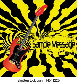 Guitar Grunge Background