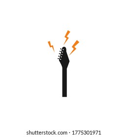 guitar head vector design illustration