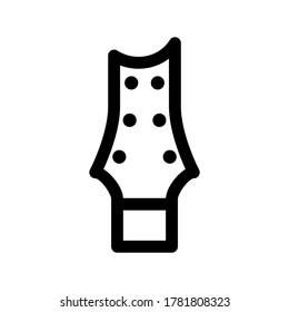 guitar headstocks icon or logo isolated sign symbol vector illustration - high quality black style vector icons
