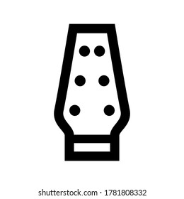 guitar headstocks icon or logo isolated sign symbol vector illustration - high quality black style vector icons

