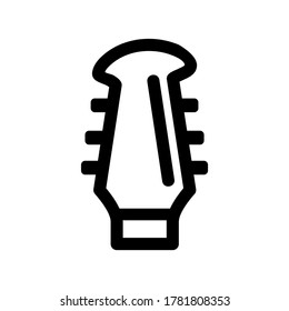 guitar headstocks icon or logo isolated sign symbol vector illustration - high quality black style vector icons

