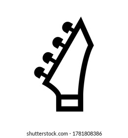 guitar headstocks icon or logo isolated sign symbol vector illustration - high quality black style vector icons

