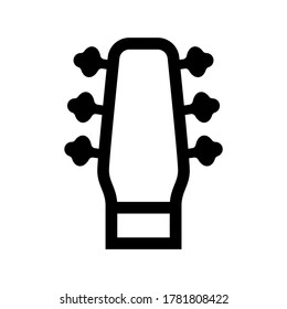 guitar headstocks icon or logo isolated sign symbol vector illustration - high quality black style vector icons
