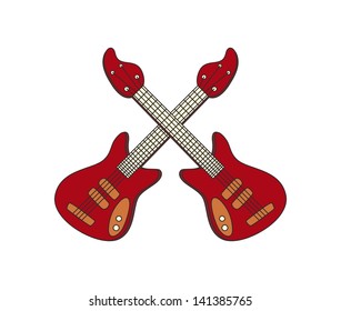 Guitar Hero Art Red