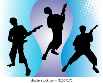 guitar heroes - vector