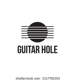 Guitar Hole Logo Design Template