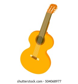 Guitar icon. Cartoon illustration of guitar vector icon for web